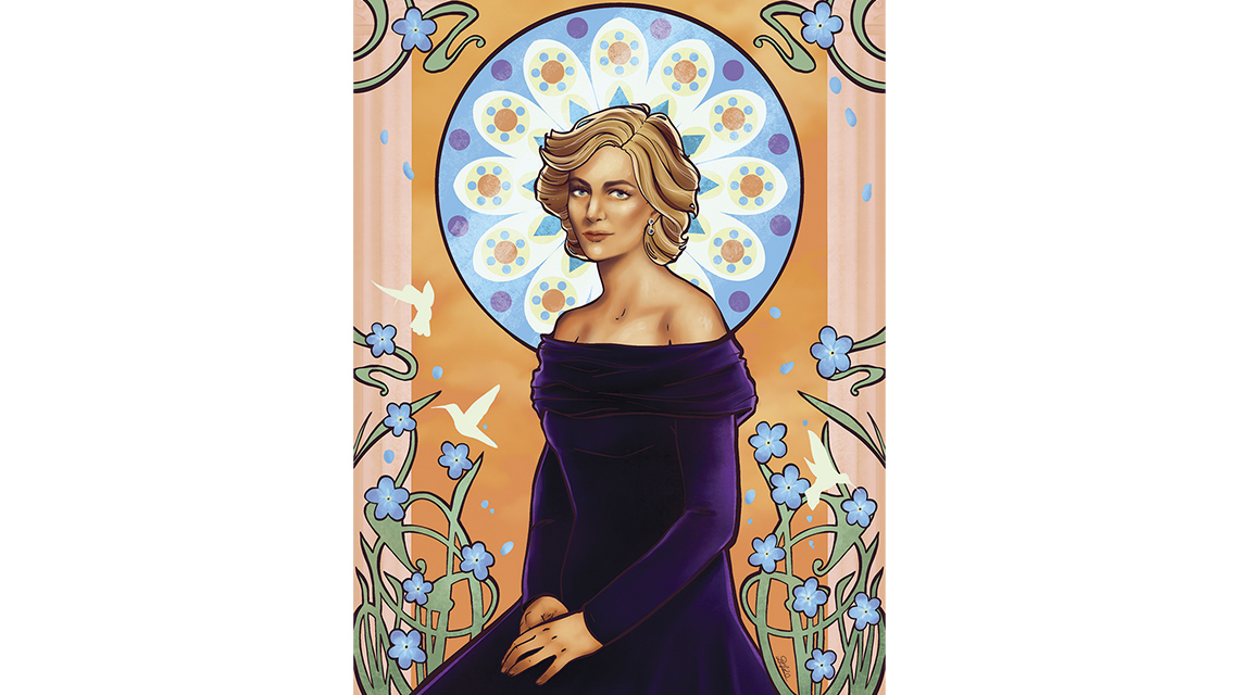 Digital Painting of Princess Diana